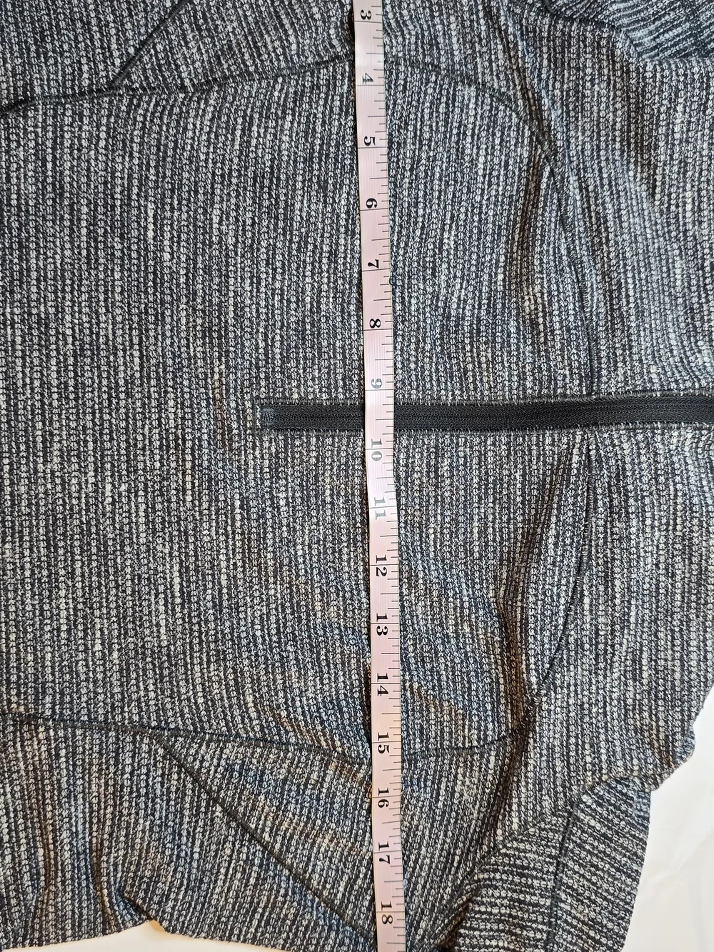 Lululemon Run Briskly 1/2 Zip Pullover Jacquard Black White Space Dye Jacket, 12